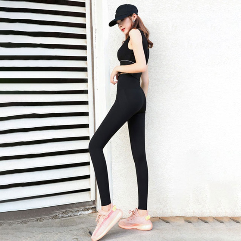 Quần Legging Thể Thao Lưng Cao Giả Da Cá Mập Co Giãn Ôm Dáng Quyến Rũ Cho Nữ