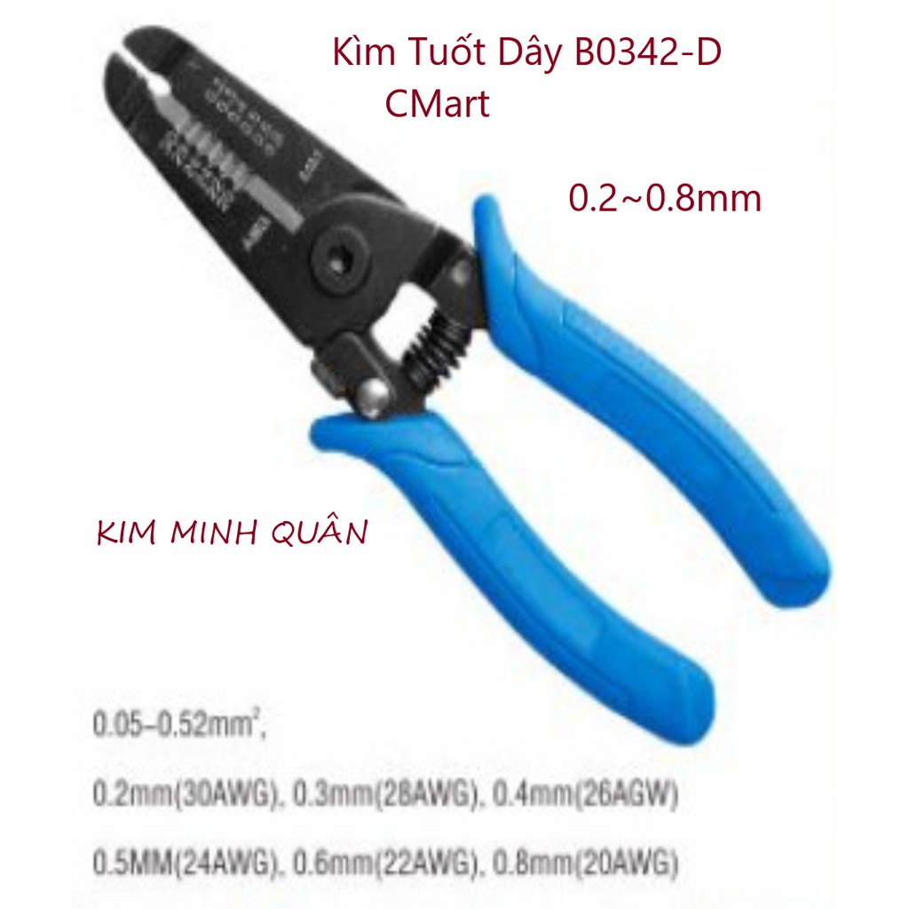 Kìm Tuốt Dây Điện 150mm/6" B0342-D  CMart