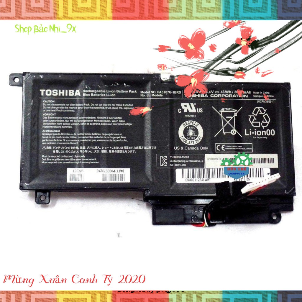 Pin Laptop TOSHIBA 5107, L40-A