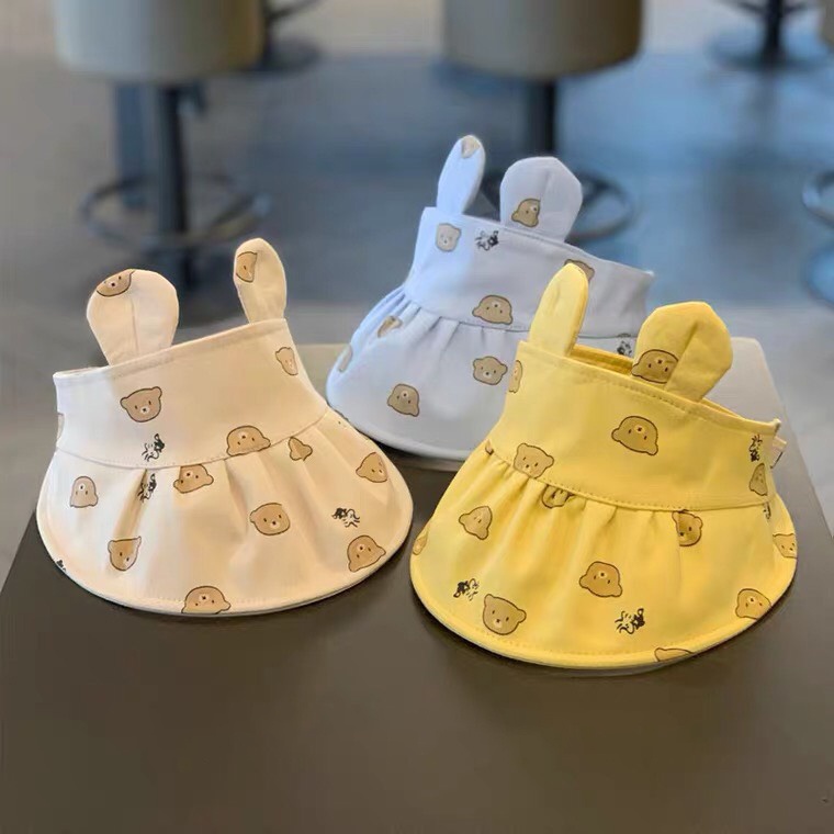 Mũ đi biển cho bé, nón cho bé yêu tai thỏ cực xinh đẹp - Thóc store