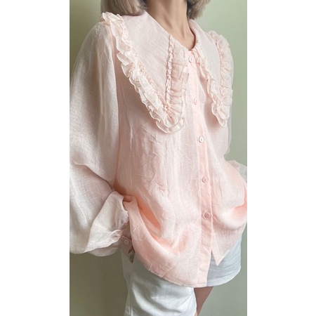 Áo sơmi cổ sen JOLY TOP by RUBIES