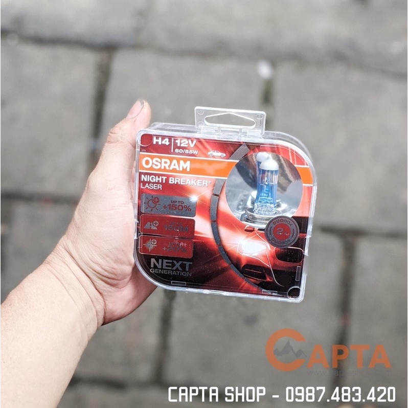 Bóng đèn Halogen Osram Night breaker H4