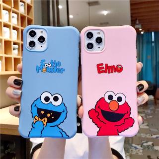 Ốp điện thoại silicon hoạt hình Elmo và Cookie monster cho IPHONE 6 6S PLUS 11 PRO MAX IPHONE X 7 8 PLUS XS MAX