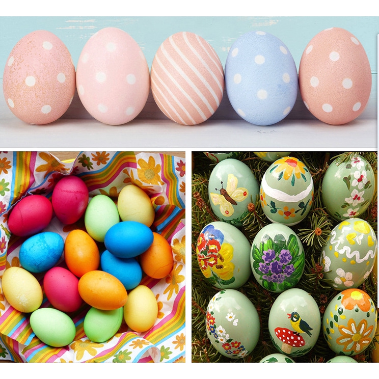 Quả trứng giả bằng nhựa đáng yêu trang trí cho nhà