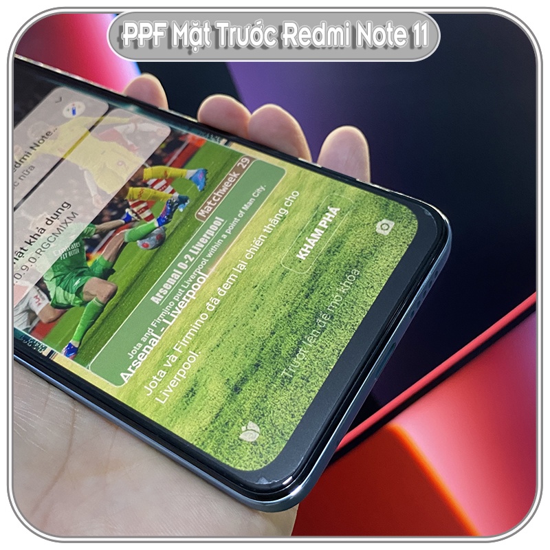 Miếng Dán PPF Mặt Trước Cho Xiaomi Redmi Note 11 - 11S - 11 Pro 4G 5G - 11 Pro Plus, Trong Suốt - Nhám - Nhìn Trộm
