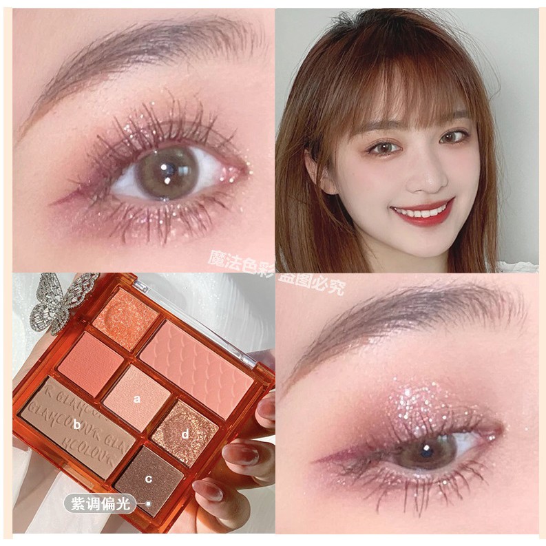 (Glam Colour) Bảng mắt 7 ô GlamColour Real Nội Địa Trung