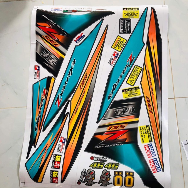 tem rời ex 2011 spark Z ko bay màu bong tróc