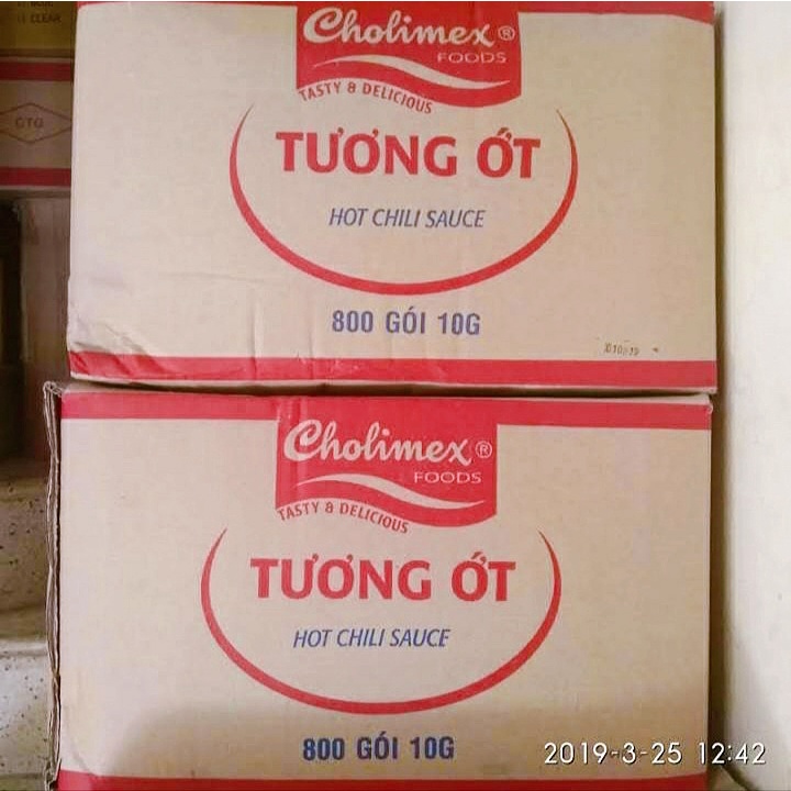 Thùng tương ớt / tương cà cholimex gói 10gr