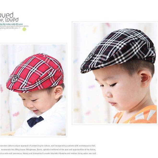 Mũ Beret Mỏng Phong Cách Mới Cho Bé Trai