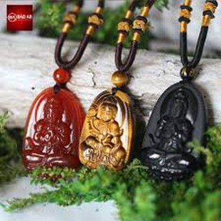 MẶT DÂY CHUYỀN PHẬT BẢN MỆNH A DI ĐÀ PHẬT ĐÁ PHONG THỦY THIÊN NHIÊN.