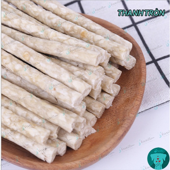 [SẠCH RĂNG]Xương Gặm Sạch Răng JFamille, Thanh Gặm Da Bò &amp; Rau Củ, Cung Cấp Protein. Gói 100g. JF66