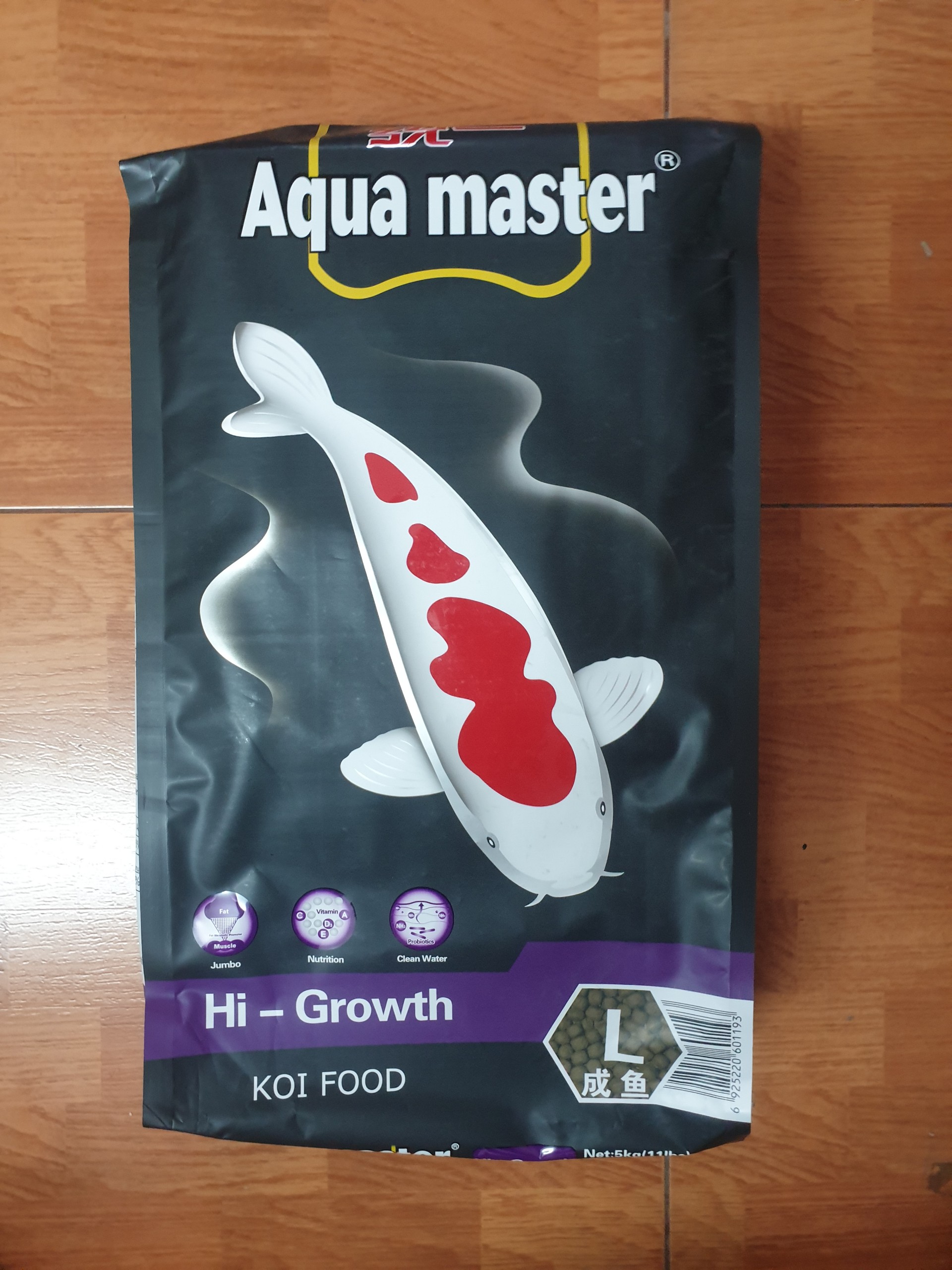 Thức Ăn Cá Koi Siêu Tăng Trưởng Aqua Master Hi-Grow L 5Kg