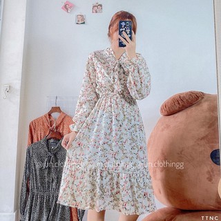 Váy tiểu thư nơ cổ