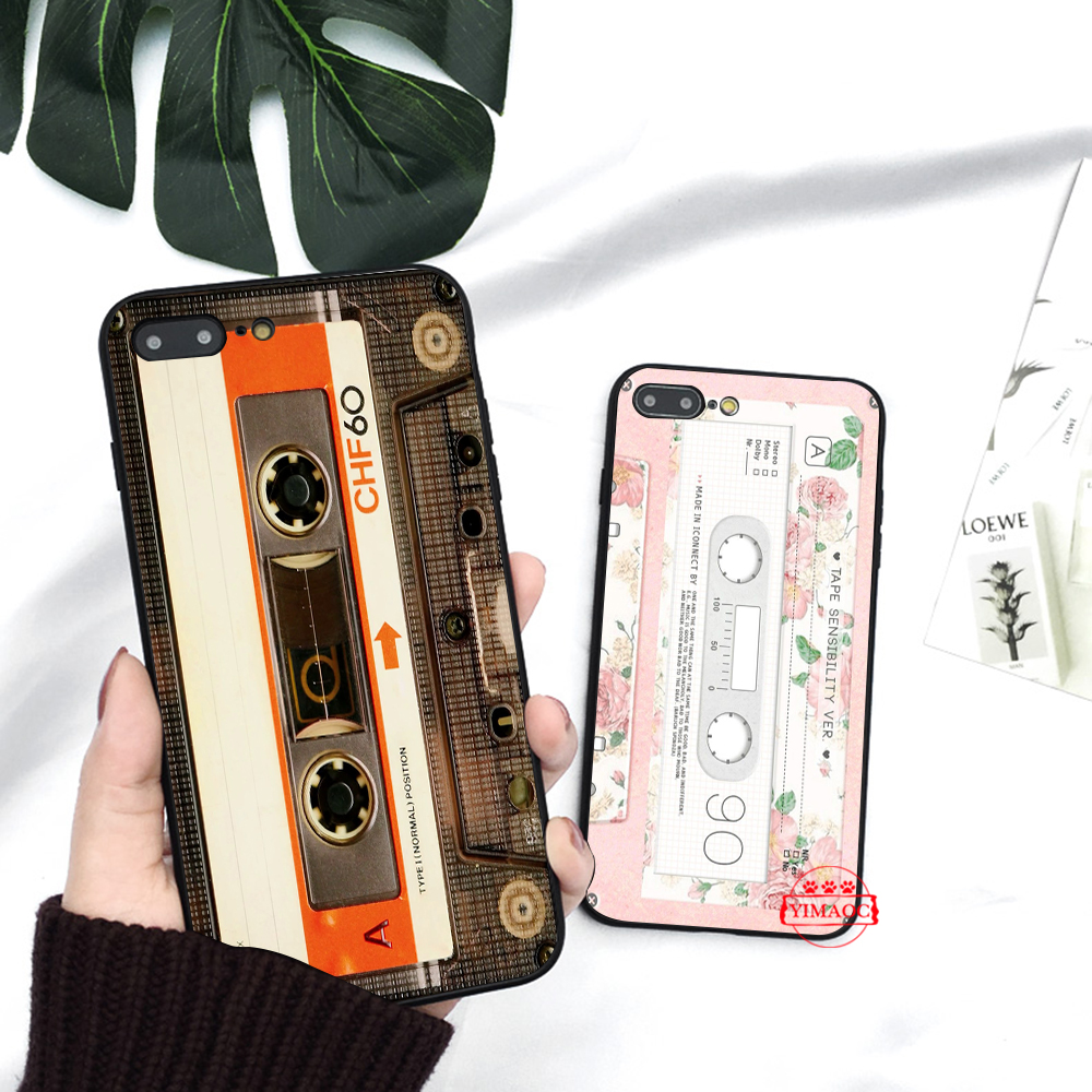 Ốp Điện Thoại Mềm Hình Băng Cassette Cổ Điển Cho Iphone 12 Mini 11 Pro Xr Xs Max