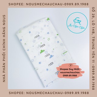 Set 5 khăn sữa mây trăng xanh vải xô nous