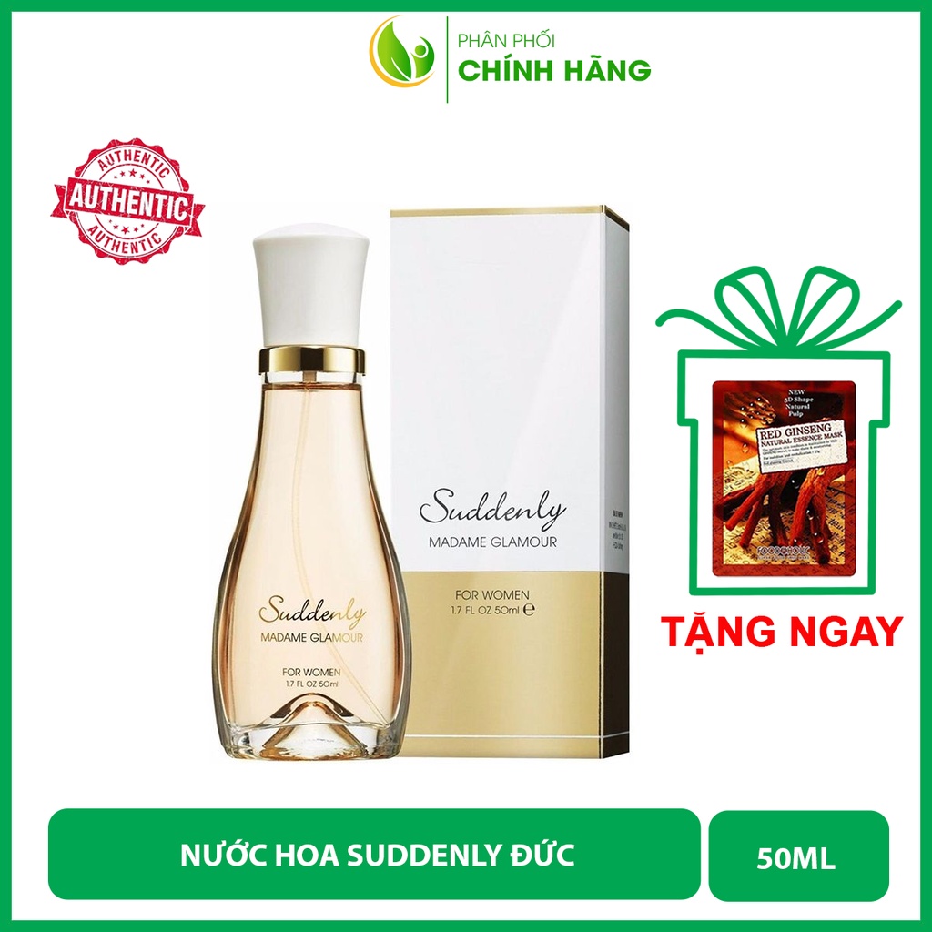 Nước hoa nữ Suddenly madame glamour, nước hoa nữ thơm lâu chính hãng Đức 50ml, mùi hương quyến rũ, thơm dịu nhẹ