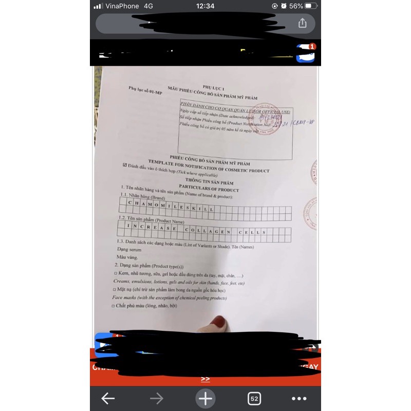 Bộ đôi tăng sắc tố và tăng sinh chamomileskill hàng chuẩn