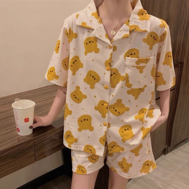 Bộ ngủ Pyjama hoạt hình form rộng mặc nhà mặc ngủ siêu xinh ♥ | BigBuy360 - bigbuy360.vn