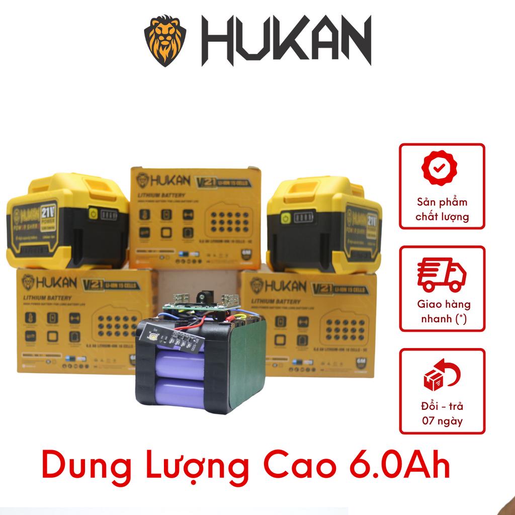 Pin HUKAN 15cell 21V HK21- ABS6000s chân pin phổ thông dung lượng cao