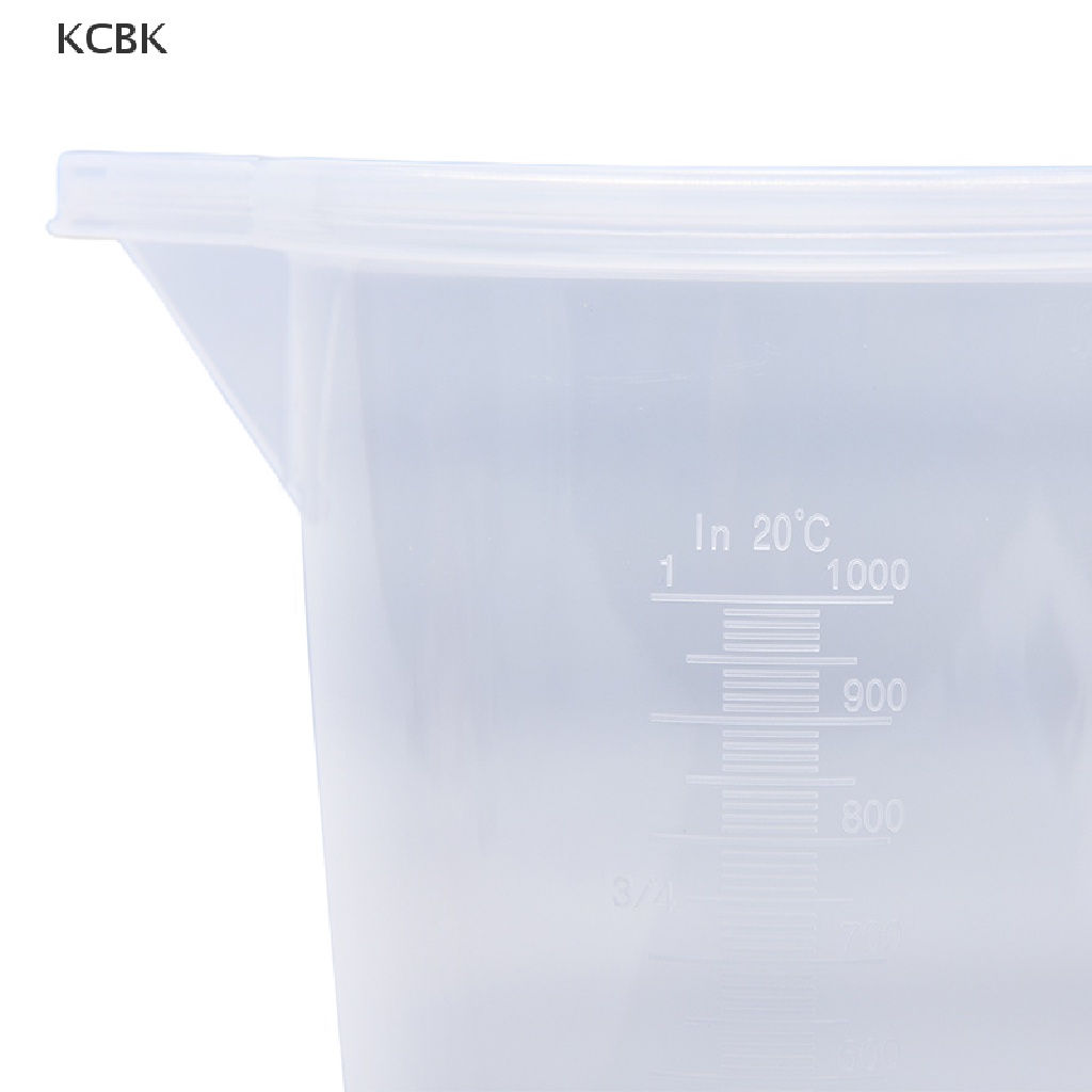 KC Plastic Measuring Jug Cup Thick Handle Sealing Cover Kitchen Cooking Supplies BK