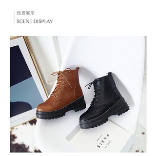 boot cao cổ nữ độn đế , bốt cổ lửng CÁ TÍNH - G285