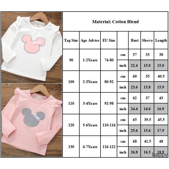 Áo Thun Cotton Tay Dài Cổ Tròn In Họa Tiết Hoạt Hình Dễ Thương Thời Trang Mùa Thu Cho Bé Gái 1-7 Tuổi