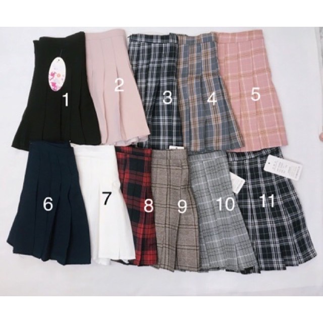 Chân váy xòe full màu Chân Váy ngắn Tennis kẻ caro xếp ly dáng xòe Hàn Quốc chất liệu kaki mềm đẹp (Ảnhật chụp cận chất) | BigBuy360 - bigbuy360.vn