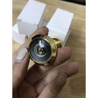 Mắt thần gắn cửa cao cấp không rỉ sét, đường kính 14mm (màu vàng đồng)
