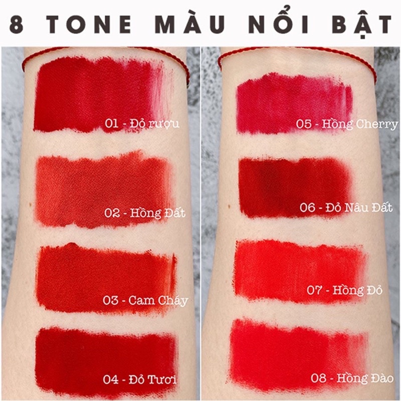 Son môi kem lì GIGUN tông màu cổ điển, lâu trôi, lên màu chuẩn,mềm môi