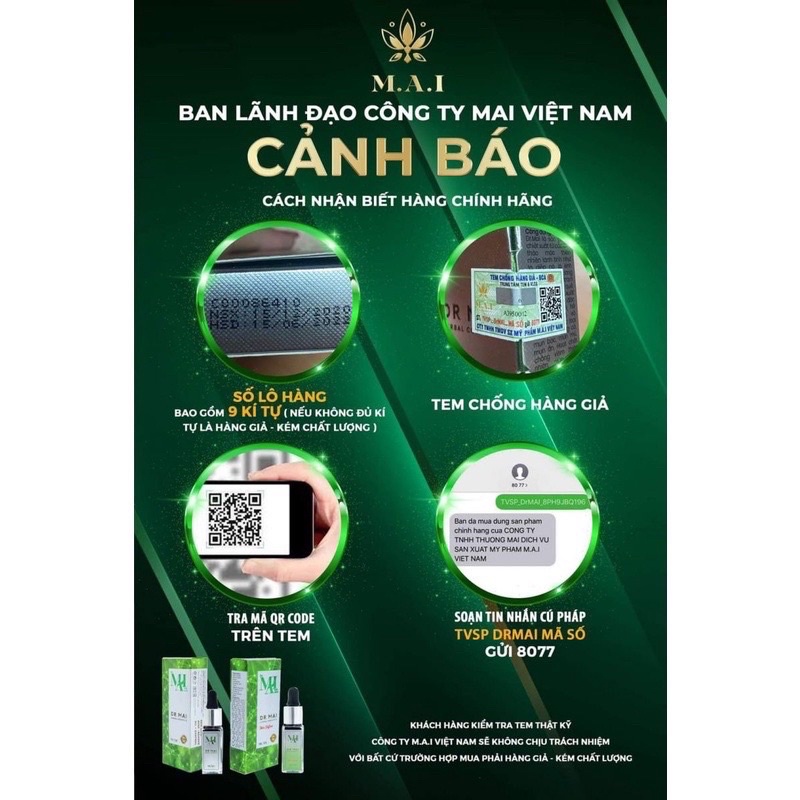 Serum sạch mụn Dr Mai 5ml, lựa chọn hoàn hảo cho làn da mụn | BigBuy360 - bigbuy360.vn