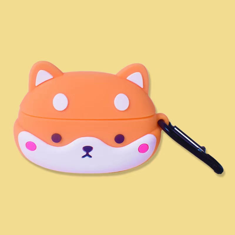 JBL W200 TWS Case Cartoon Creative Switch Dinosaur Silicone Soft Shell Cover JBL Wave200 TWS Shockproof Shell Cover Cute Shiba Inu Faceless Male JBL W200 Bluetooth Headphone Case Cover