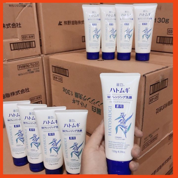 Sữa rửa mặt Hatomugi hạt ý dĩ  130g và 170g Nhật bản