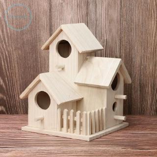 Mô hình nhà tổ chim bằng gỗ dùng trang trí nhà cửa