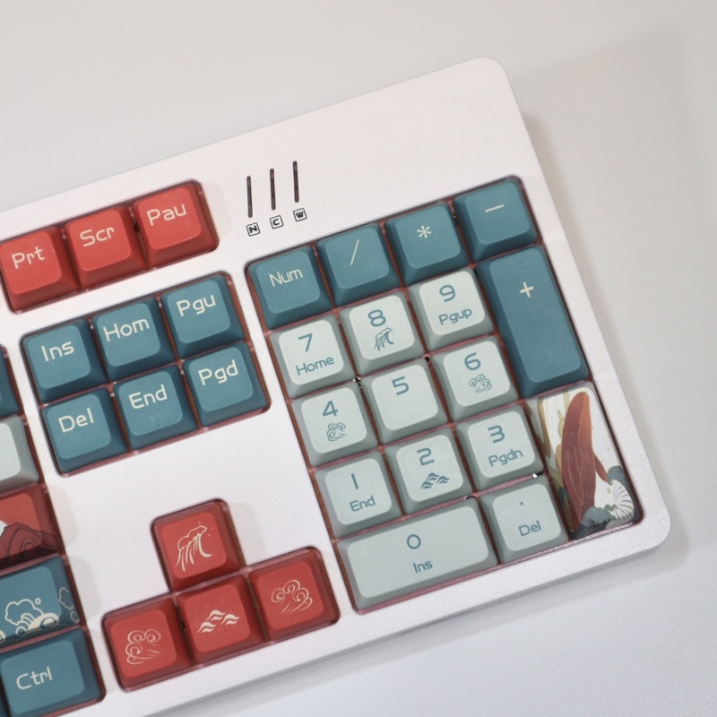 ▩♟◆Set keycap Pbt Xda Coral Sea Cho Bàn Phím Cơ