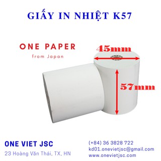 Giấy in bill K57 Ø 45mm