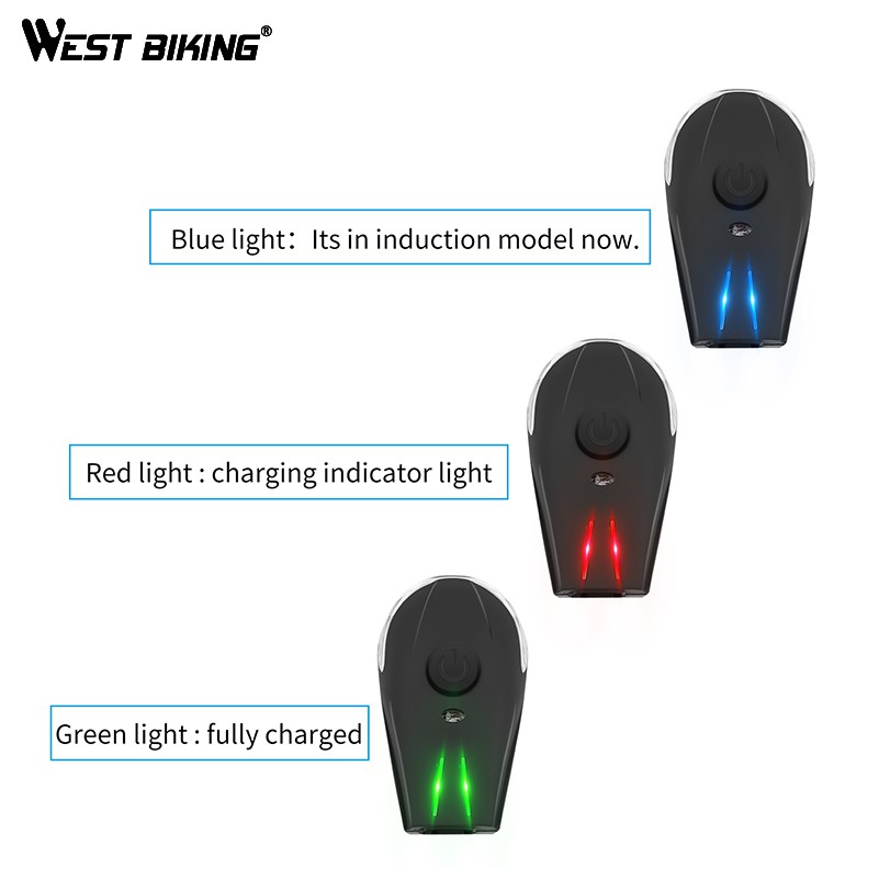 Đèn Pha Xe Đạp WEST BIKING Có Cổng Sạc USB Tiện Lợi Chất Lượng Cao