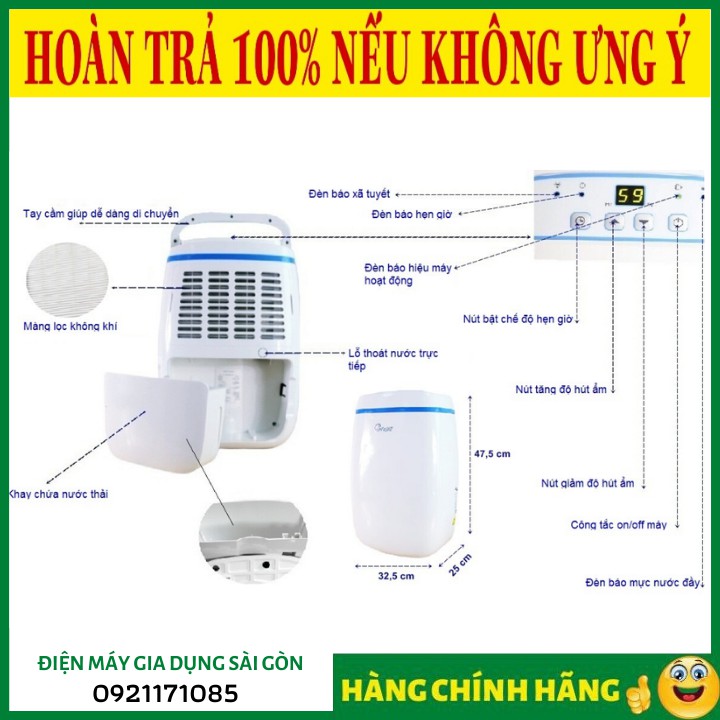 SALE Máy hút ẩm FUJIE HM-614E - HM-614EB ❤️RẺ VÔ ĐỊCH❤