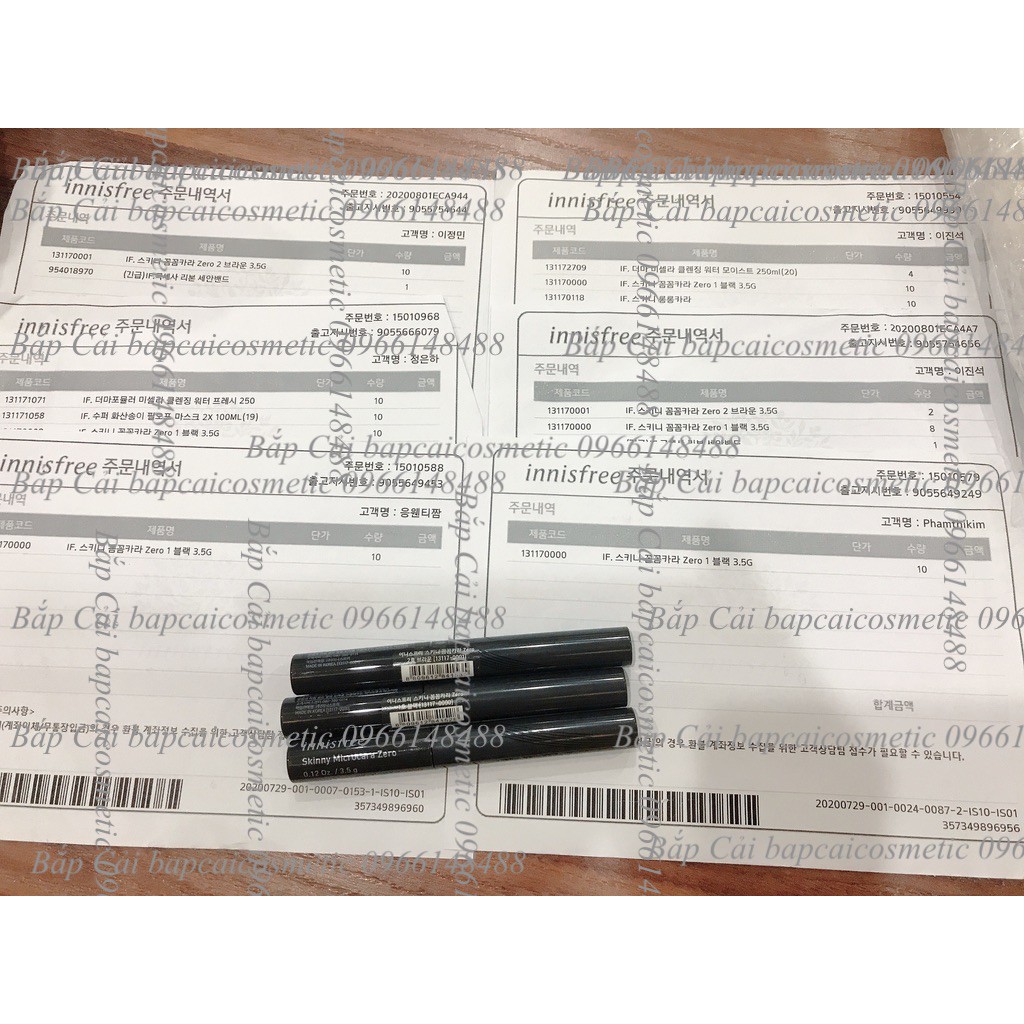 MBC Mascara Siêu Mảnh Chống Trôi INF các loại thanh lý