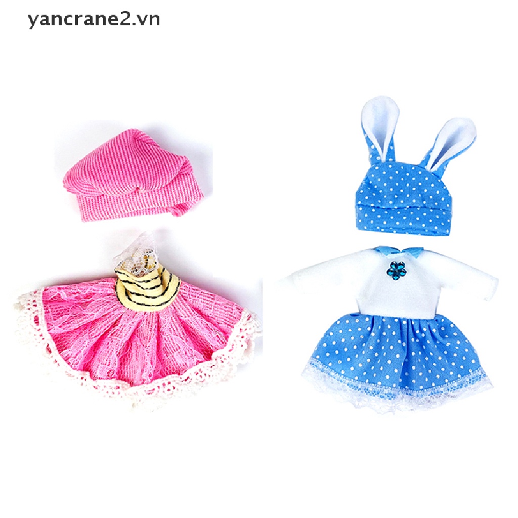 Quần áo nhiều màu sắc cho búp bê 6 inch