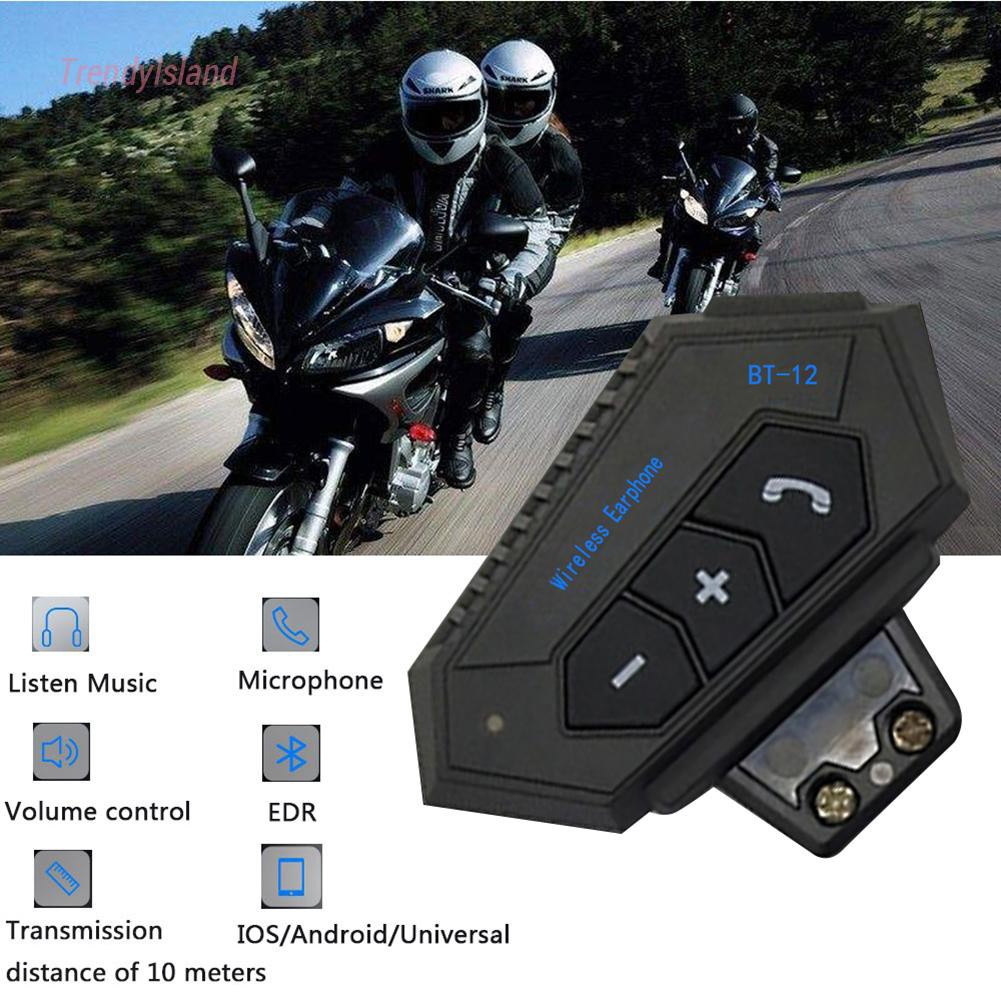 BT4.0 Handsfree Call Music Microphone Headphone Motorcycle Riding Helmet Wireless Bluetooth Headset