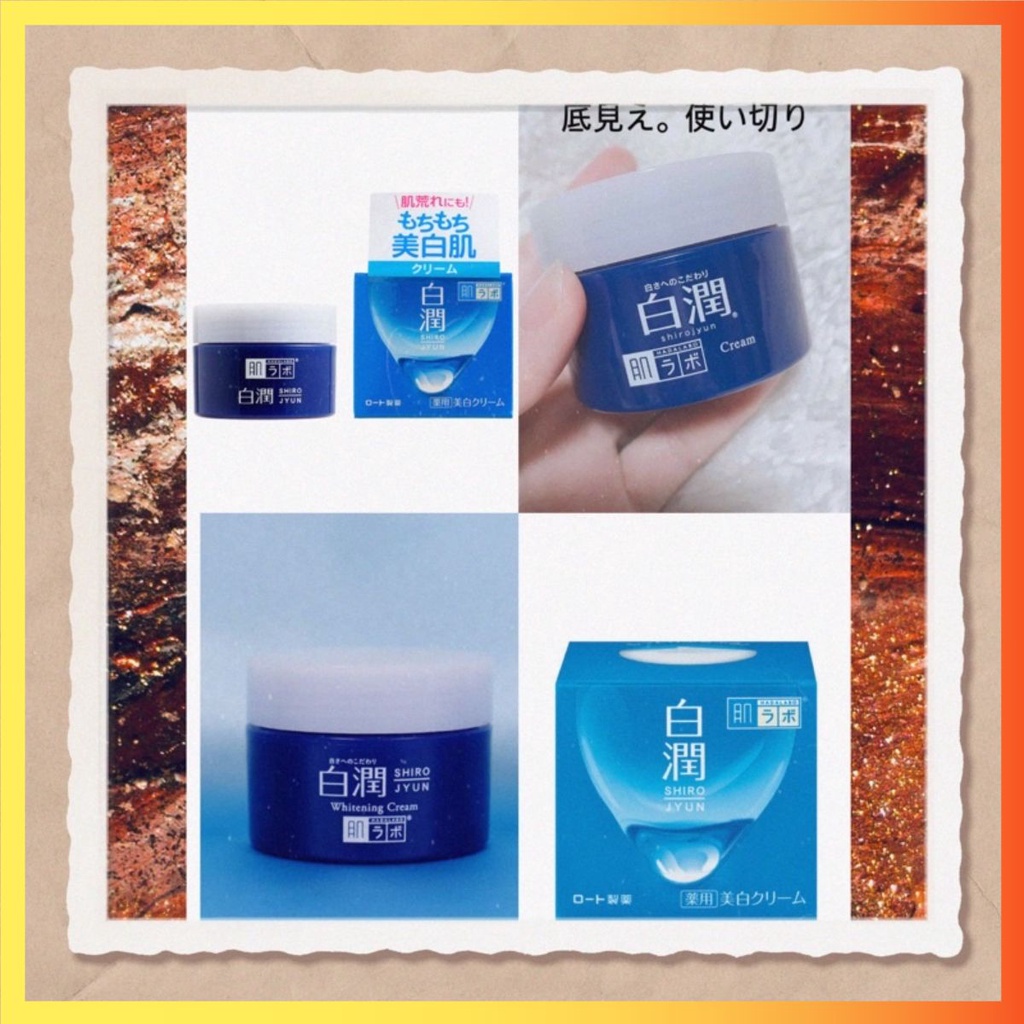 Kem Dưỡng Trắng Da - Cấp Ẩm Ban Đêm Cream Hadalabo 50G