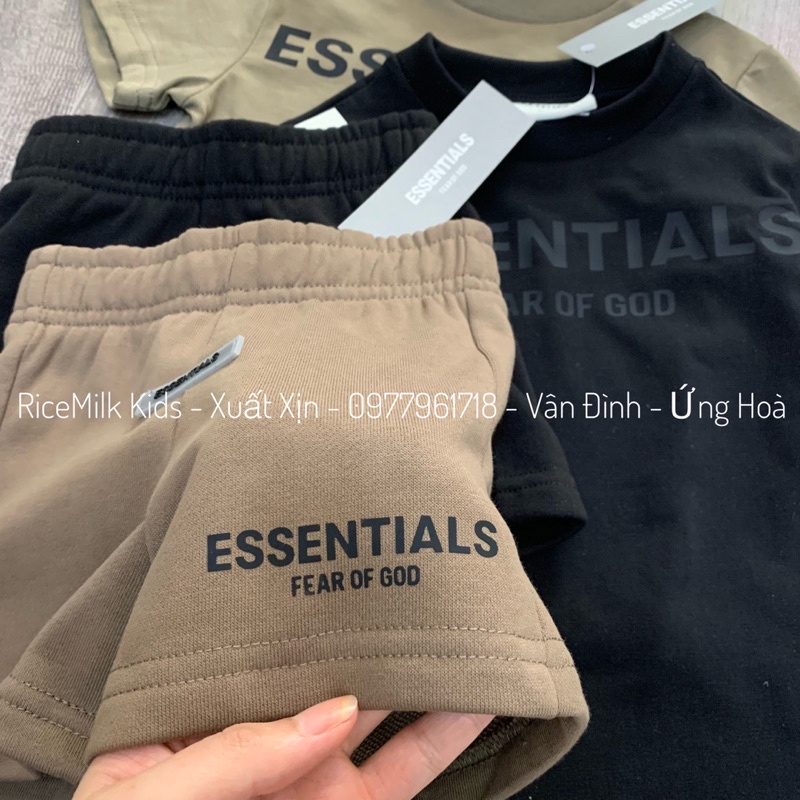 Bộ cotton quần da cá Essntials cho bé