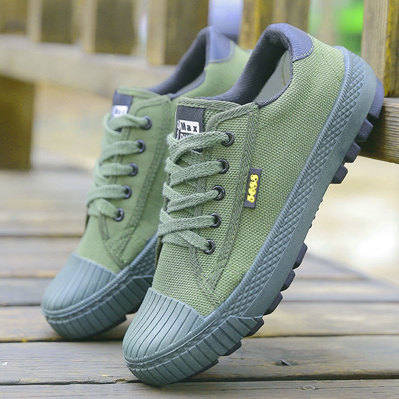 Giày Bảo Hộ Lao Động Bằng Vải Canvas Chống Trượt Chống Mòn Thoáng Khí Cho Nam