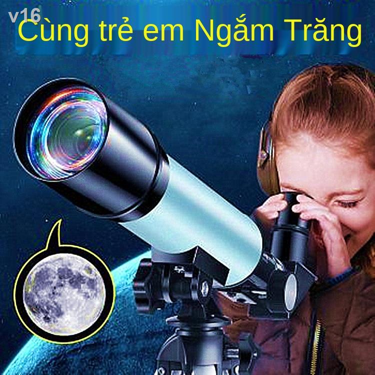 ☊☃Kính viễn vọng thiên văn trẻ em chuyên nghiệp độ phóng đại cao nét học sinh tiểu mới bắt đầu ngắm sao không gian