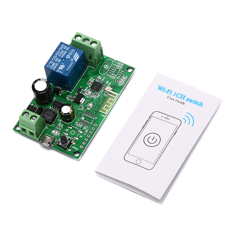 Mô đun công tắc WiFi không dây SONOFF điều khiển ứng dụng thông minh DC 5V-32V tự khóa