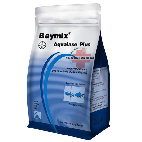 BAYMIX AQUALASE PLUS_MEN TĂNG CƯỜNG TIÊU HOÁ CHO TÔM CÁ