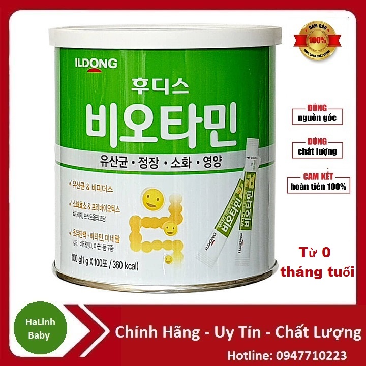 Men iLDONG Biotamin bổ sung men vi sinh cho bé Hàn Quốc (Date 1/2023)