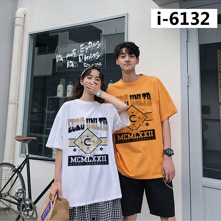 Áo Thun Đôi Tình Nhân Unisex In Chữ ECKO UNLTD MCMLXXII ATN6132