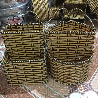 Ống đựng đũa muỗng Mây