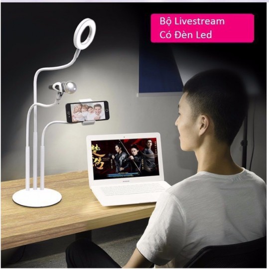 [FREESHIP] GIÁ ĐỠ, CHÂN KẸP LIVESTREAM 2IN1, 3IN1 GẮN MIC, ĐIỆN THOẠI CÓ ĐÈN